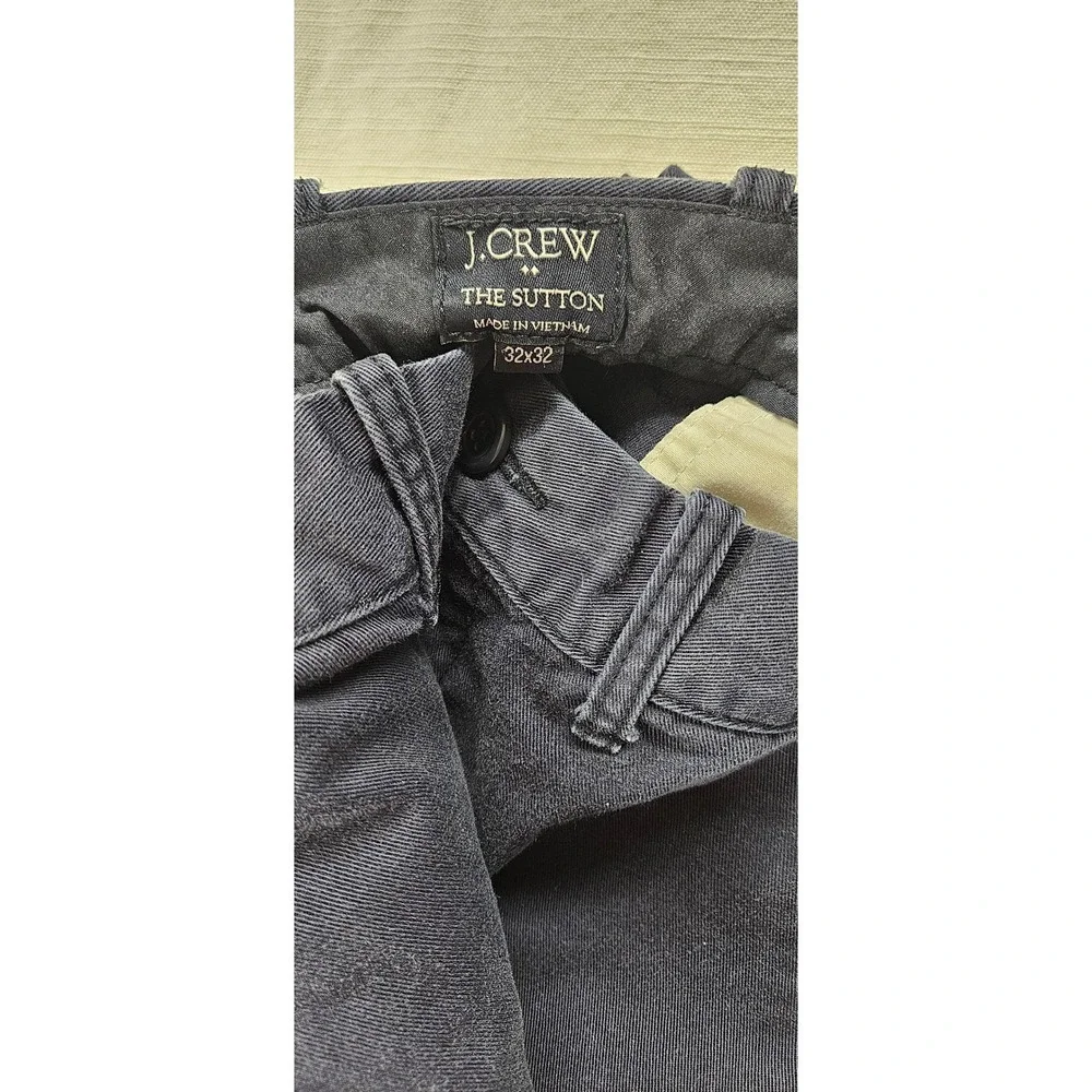 J.Crew The Sutton‎ Mens Navy Blue Chino Pants Straight Fit 32x32